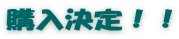 購入決定！！