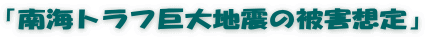 「南海トラフ巨大地震の被害想定」