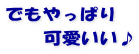 でもやっぱり 　　可愛いい♪
